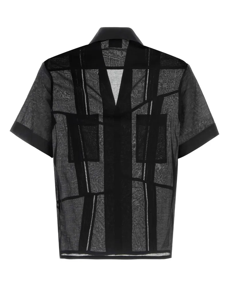 Magliano Men's Black Cotton Broken Shirt Exterior: Camicie Black