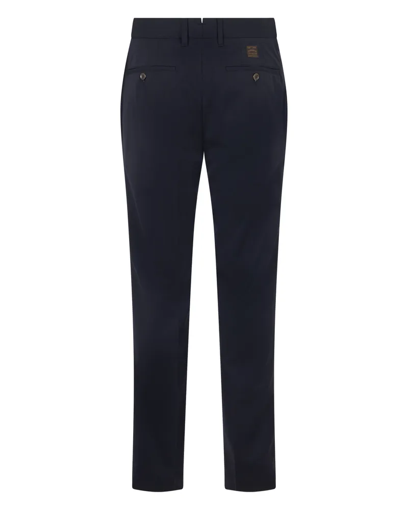 Slowear Slim-Fit Wool Blend Trousers — Navy Navy