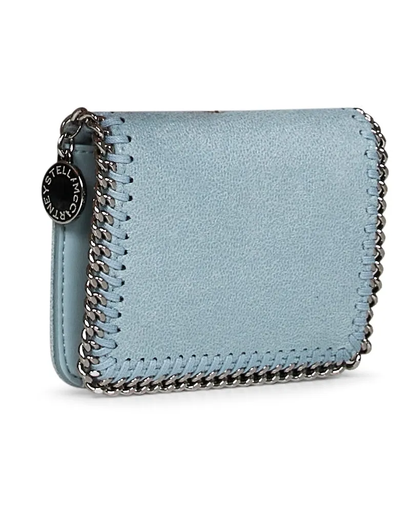 Stella McCartney Women's Bi-Fold Wallet Falabella Light Blue Polyester & Purses Blue