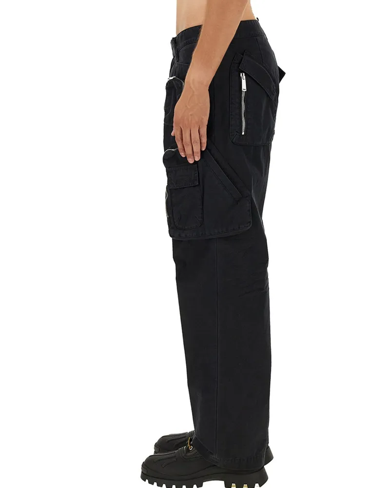 Dsquared2 Cotton Trousers — Black Black