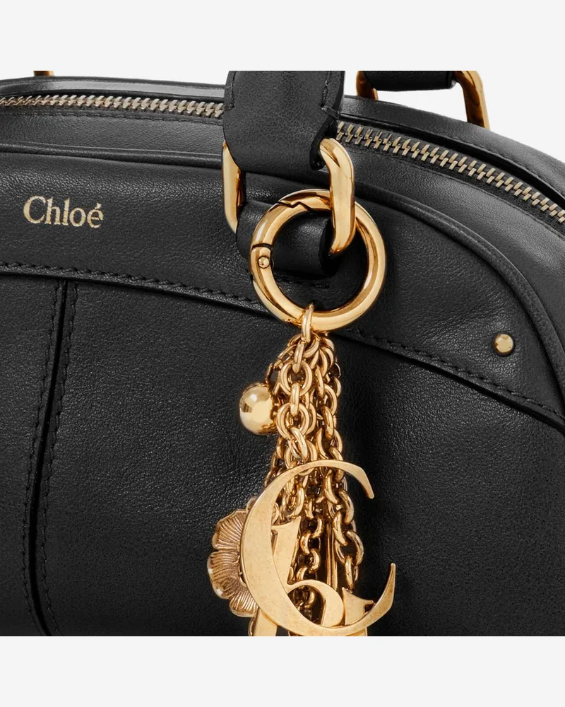 Chloé Women's Small Bowling Bag Soft Leather Black Handbags Hand Black