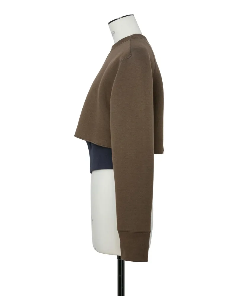 Sacai Sponge Sweat Sweater — Brown Brown
