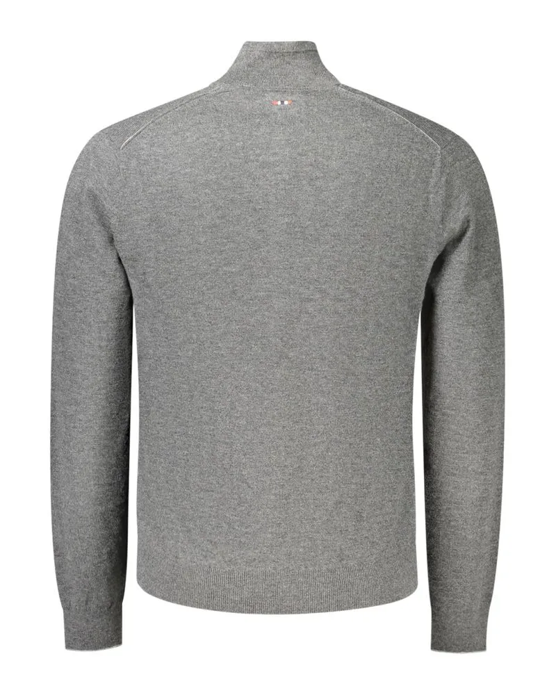 Napapijri Merino Wool Cardigan — Gray Gray
