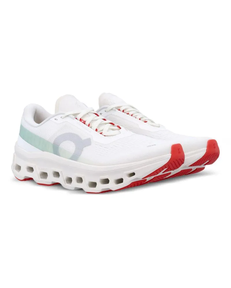ON Men's Sneakers Cloudmonster 1 White Recycled Polyester Trainers White