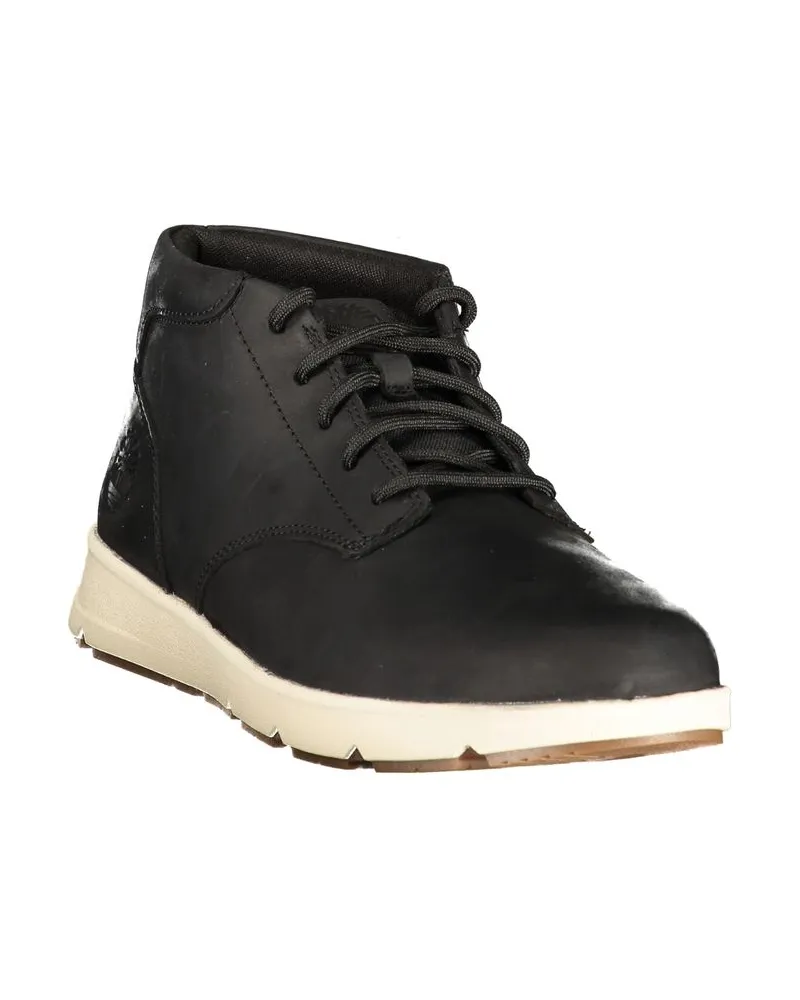 Timberland Lace-Up Contrast Sole Sneaker — Black Black