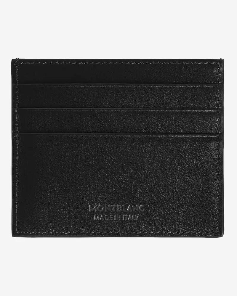 Montblanc Men's Card Holder Leather Multicolour Wallets & Cardholders Navy