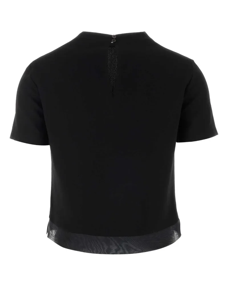Jil Sander Women's Black Wool Top 001 Maglie Sweater Black