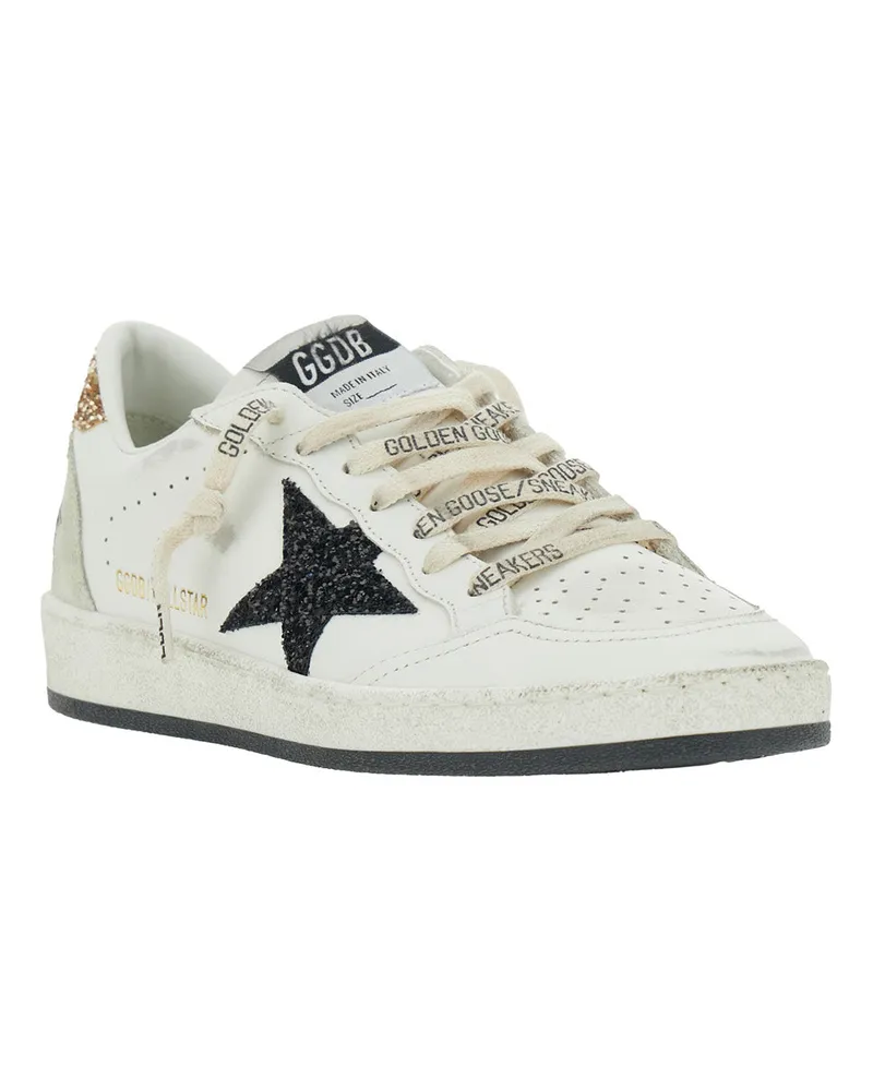 Golden Goose Women's Low-Top Sneakers Ballstar White Leather Cow Trainers White