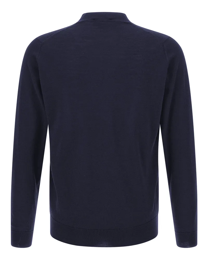 John Smedley Bradrick Cardigan — Navy Navy