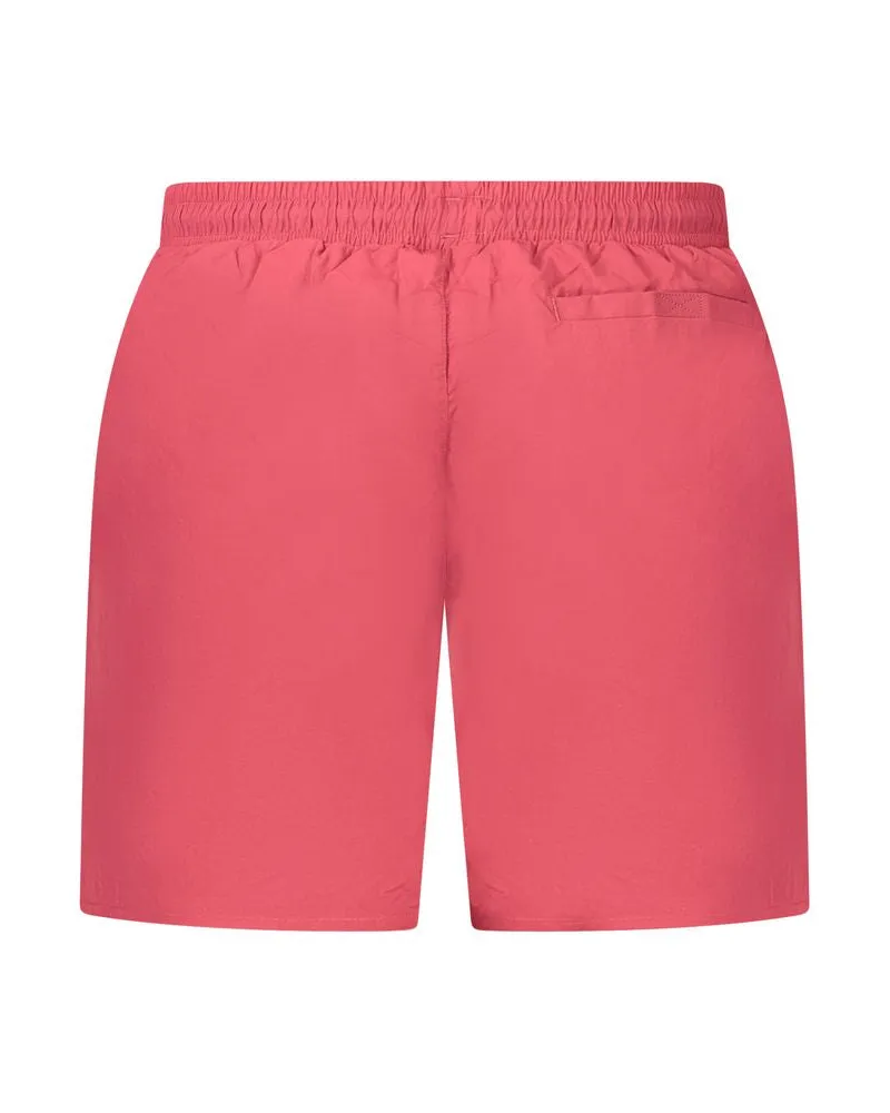Napapijri Polyamide Swim Shorts — Red Red