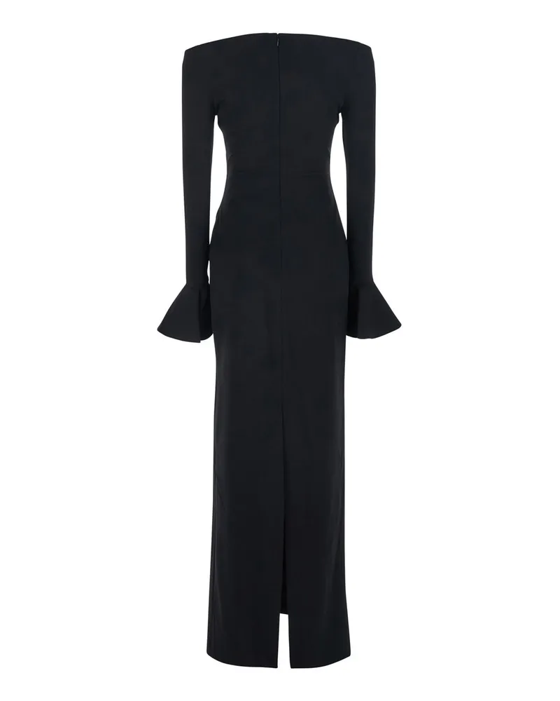 Solace London Women's Long Dress Anica Black Polyester Black