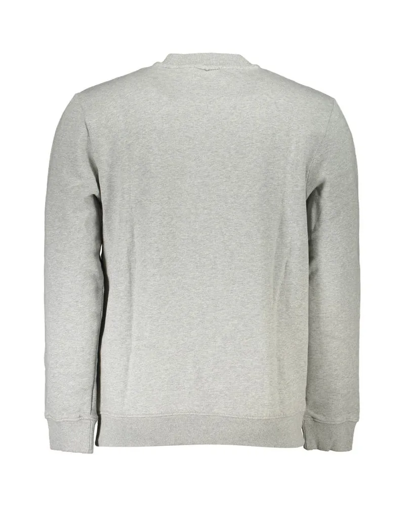 Napapijri Logo-Embroidered Cotton Sweatshirt — Grey Grey
