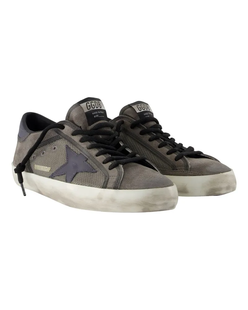 Golden Goose Men's Super Star Sneakers -  Leather Multicolor Calfskin Shoes Multicolor