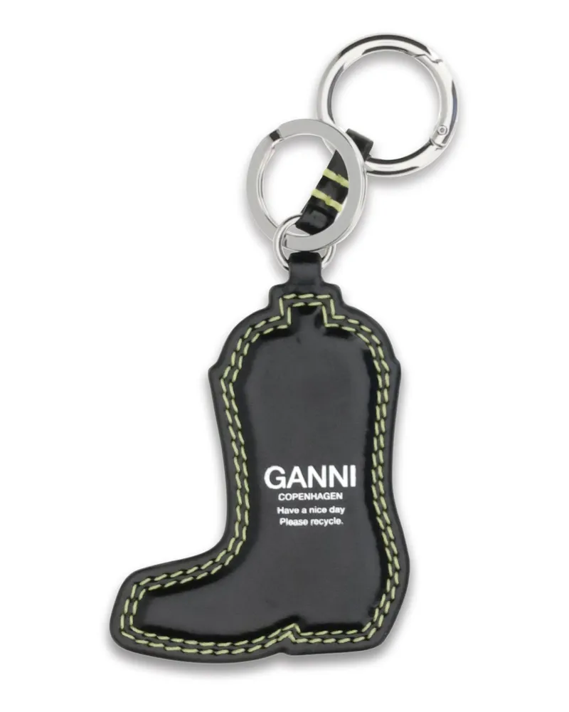 Ganni Women's Western Boot Keyring Blazing Yellow Keyrings E Chains Yellow