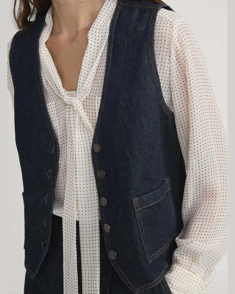 Frame Denim Rins Vest — Navy Navy