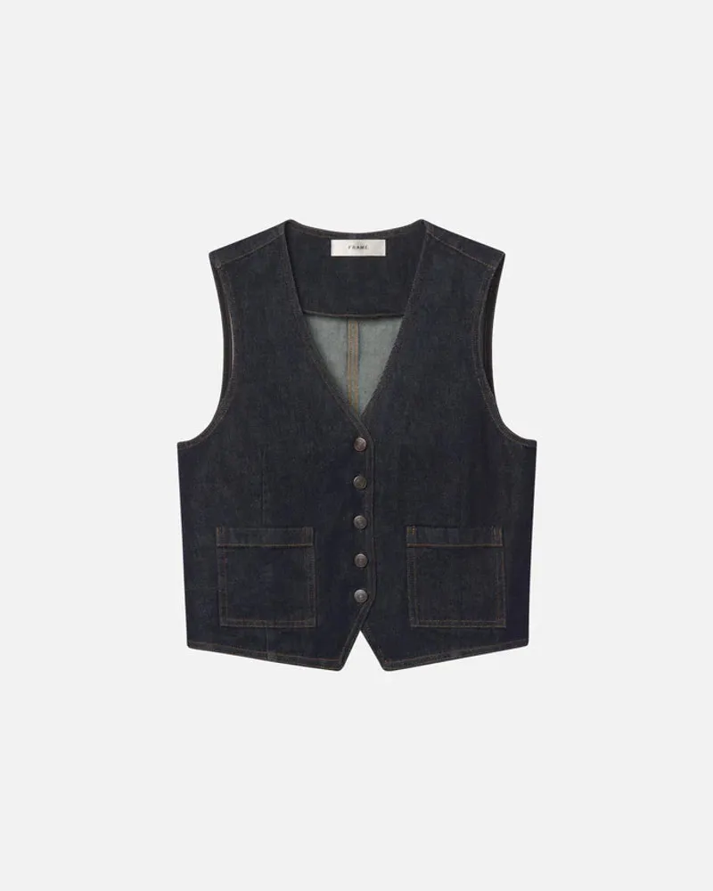 Frame Denim Rins Vest — Navy Navy