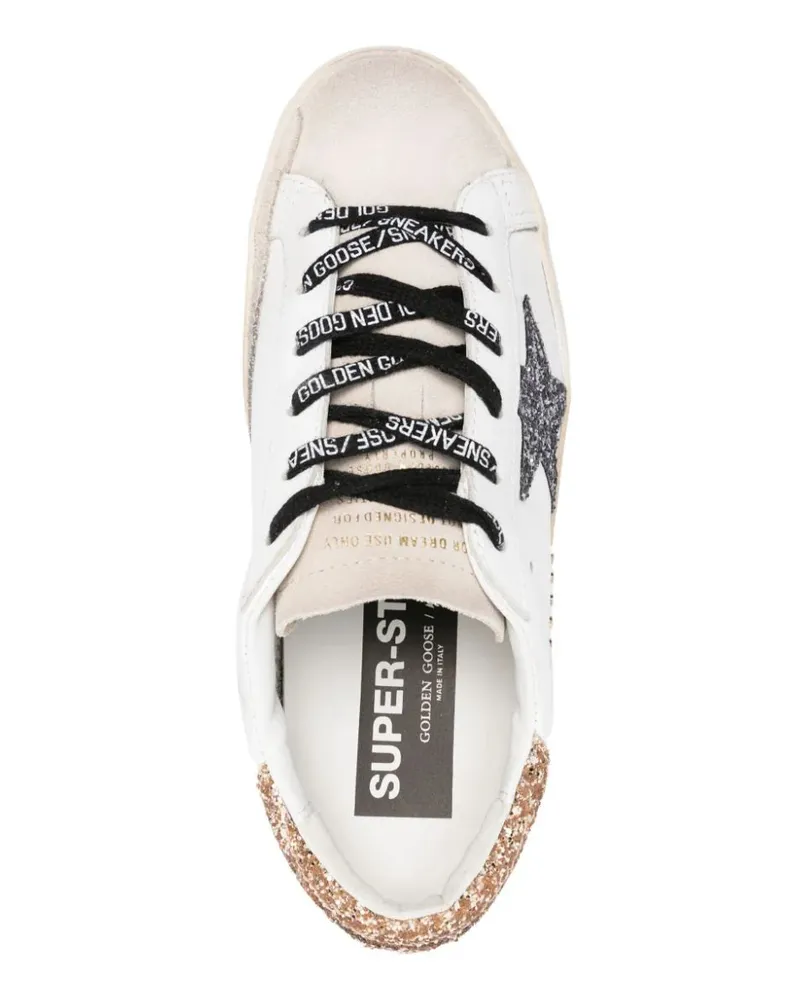 Golden Goose Women's Super-Star Glittered Sneakers Aw26 W White