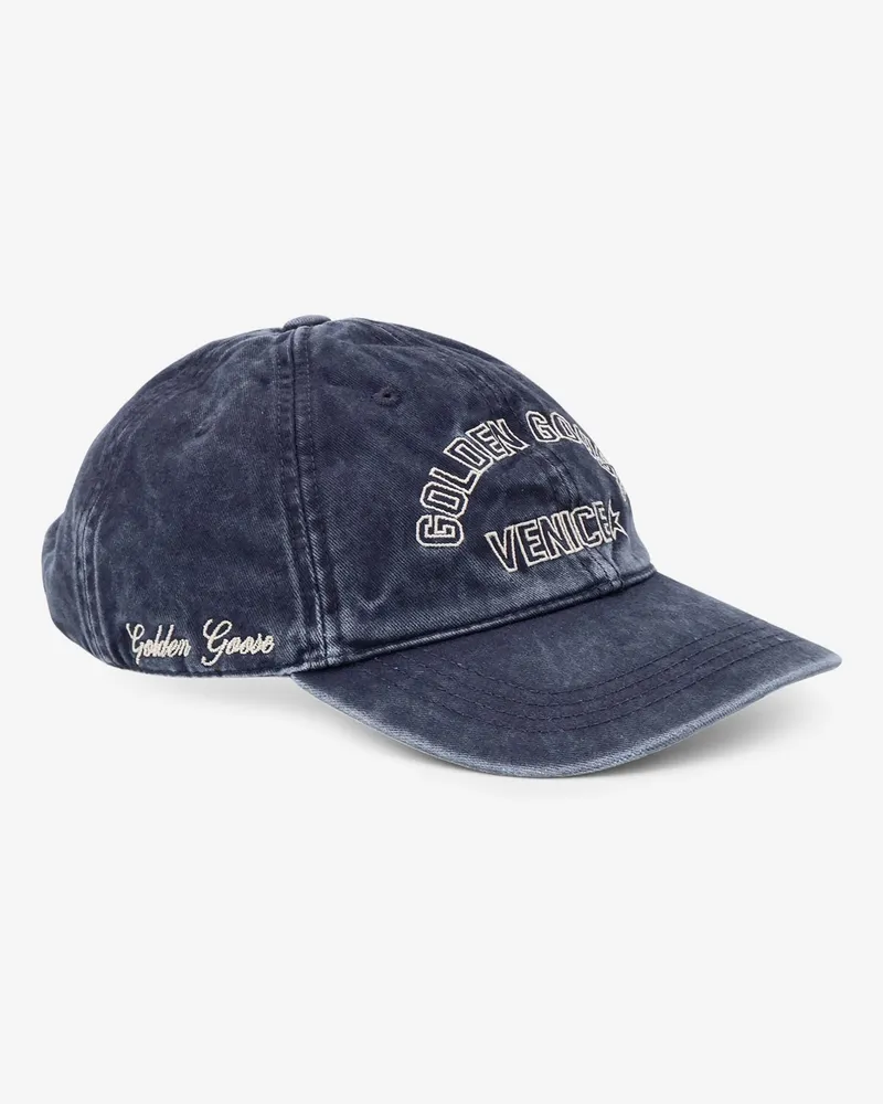 Golden Goose Men's Cotton Hat Blue Navy