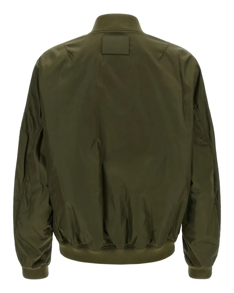 Balenciaga Men's Bicolor Polyamide Bomber Clothing Green