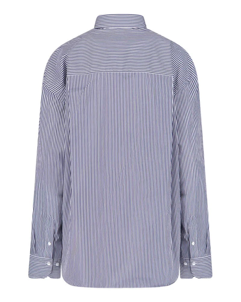 Finamore 1925 Women's Shirts Blue Cotton Navy