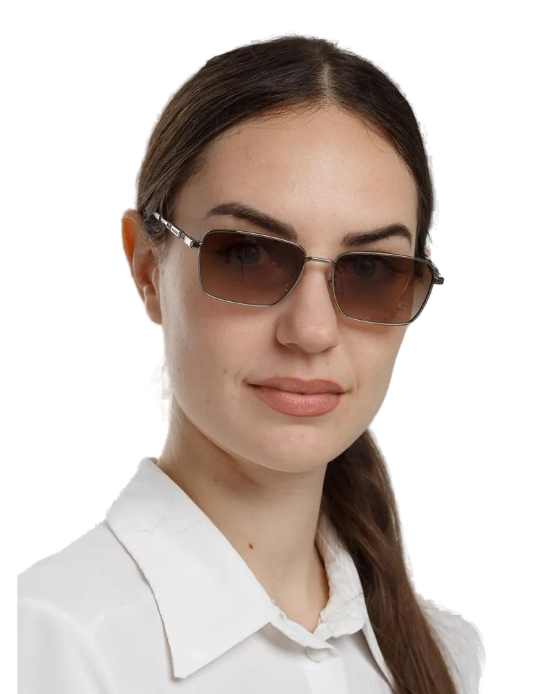 Zadig & Voltaire Unisex Sunglasses Total Shiny Ruthenium Metal Eyewear Gray