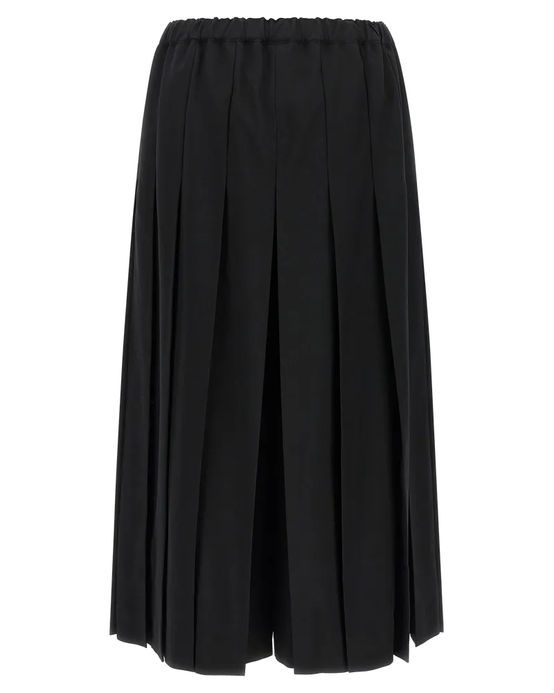 Comme des Garçons Wide-Leg Wool Trousers — Black Black