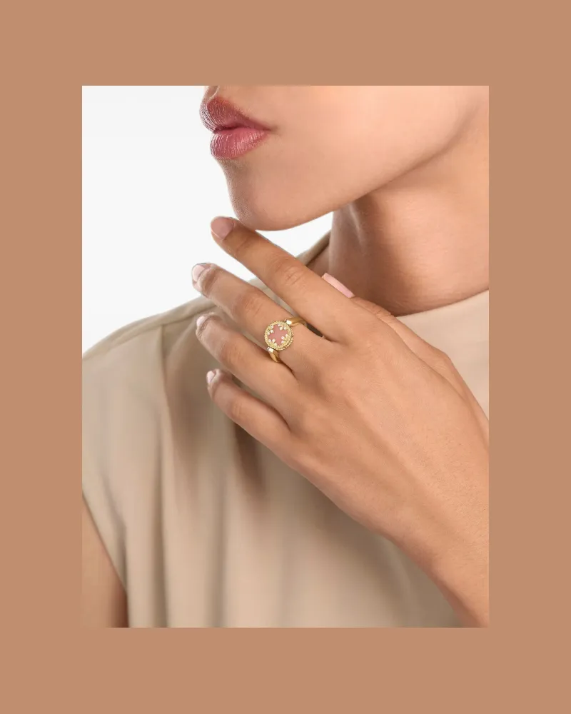 Roberto Coin Women's 18kt Yellow Gold Diamonds Ring Ss26 W Gold