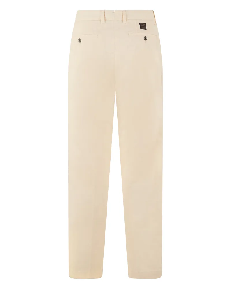 Slowear Straight-Leg Cotton Chinos — Ivory Ivory