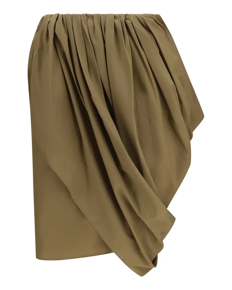 Chloé Women's Skirt Amber Olive Cotton Olive