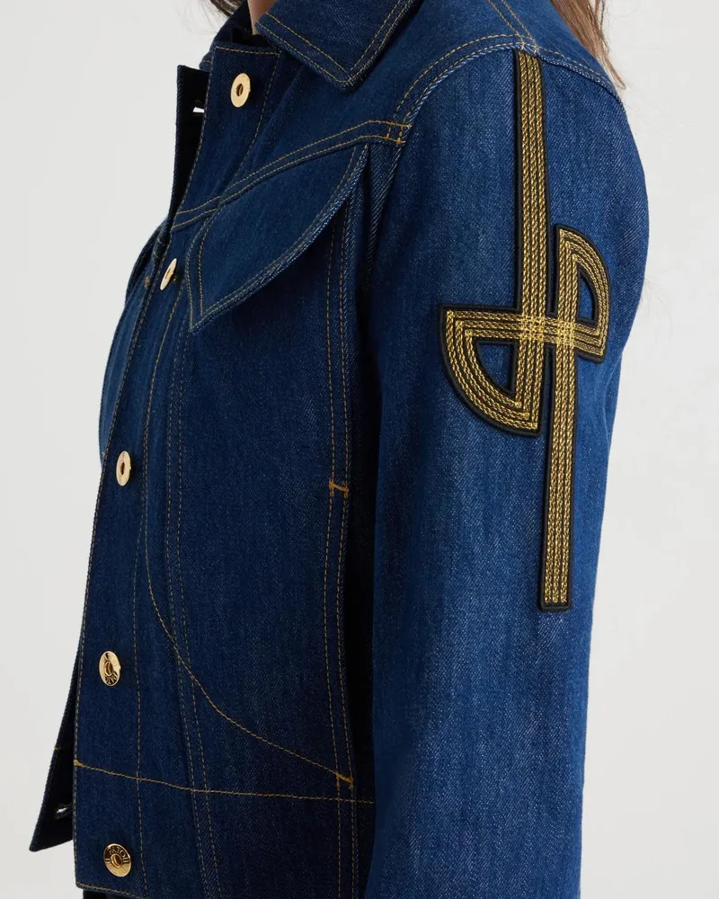 Patou Organic Denim Jacket — Blue Blue
