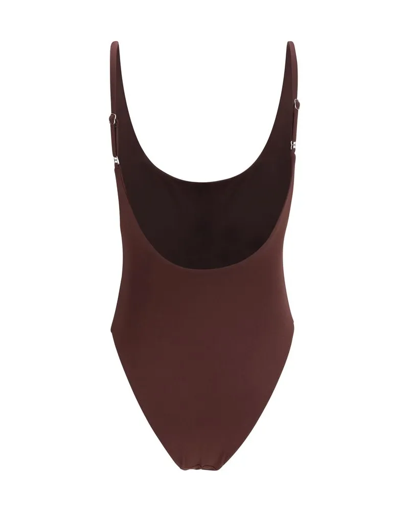 Magda Butrym Women's Bordeaux Polyamide One-Piece Swimsuit Clothing Bordeaux