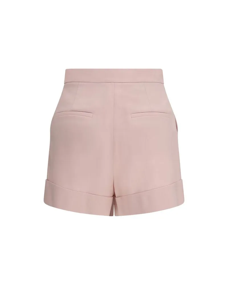 Max Mara Women's Multicolor Wool Bermuda Shorts Pink