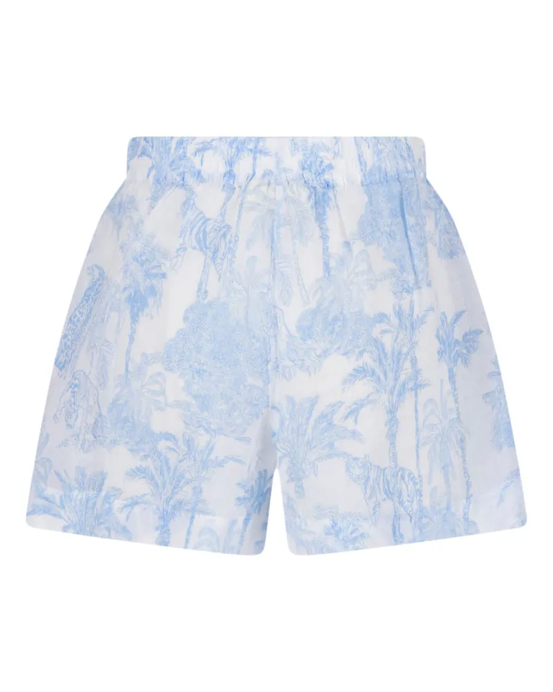MC2 Saint Barth Women Trousers Blue Ramié Blue