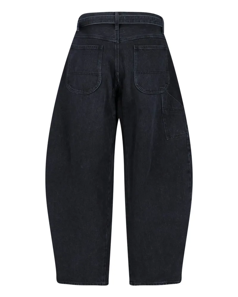 Sacai Men's Jeans Black Cotton Black