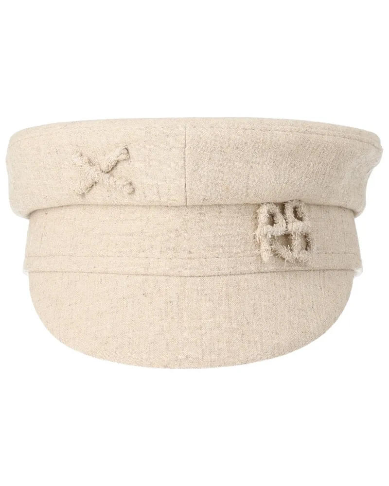 RUSLAN BAGINSKIY KPC036PS26_LNV-BHRRBLINEN Flat Cap — Beige Beige