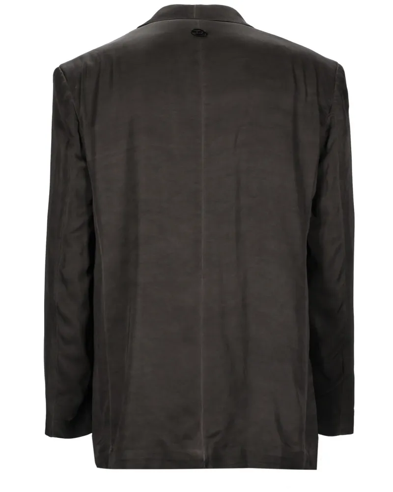 Diesel Tailored Viscose Blazer — Gray Gray