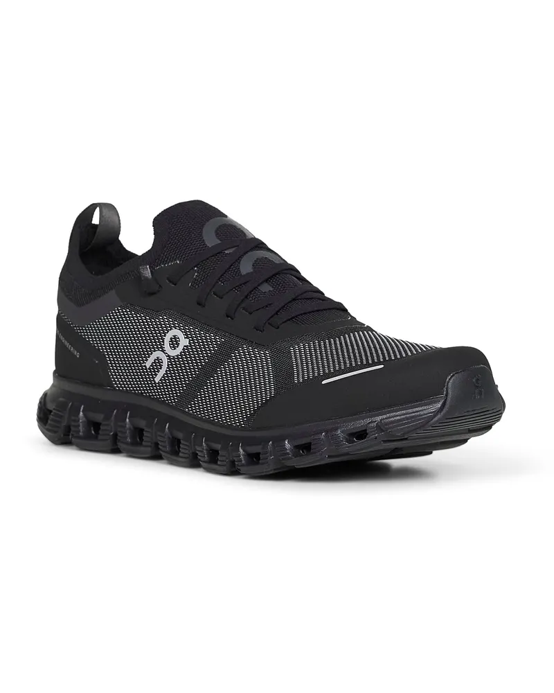 ON Men's Black Cloud 6 Versa Sneakers Recycled Polyester Trainers Black