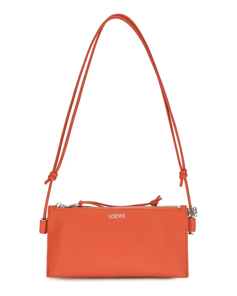 Loewe Women's Clutch Bag Joya Sunrise Orange Calf Leather Shoulder Orange