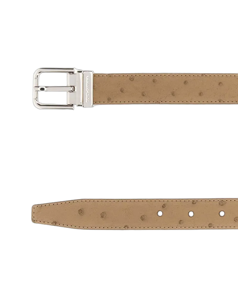 Dolce & Gabbana Sabbiachiaro Cinture Belt Beige