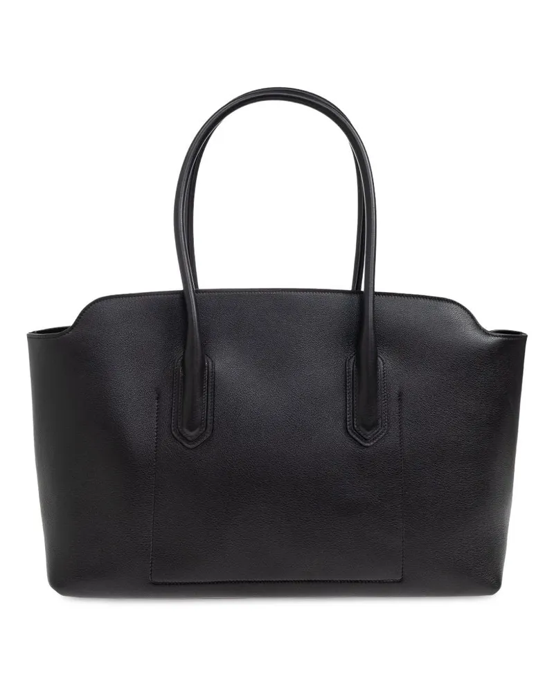 Tom Ford Structured Leather Tote Bag — Black Black