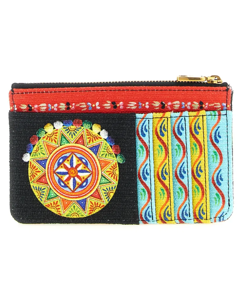 Dolce & Gabbana Women's Multicolor Cotton Cardholder Accessory Multicolor