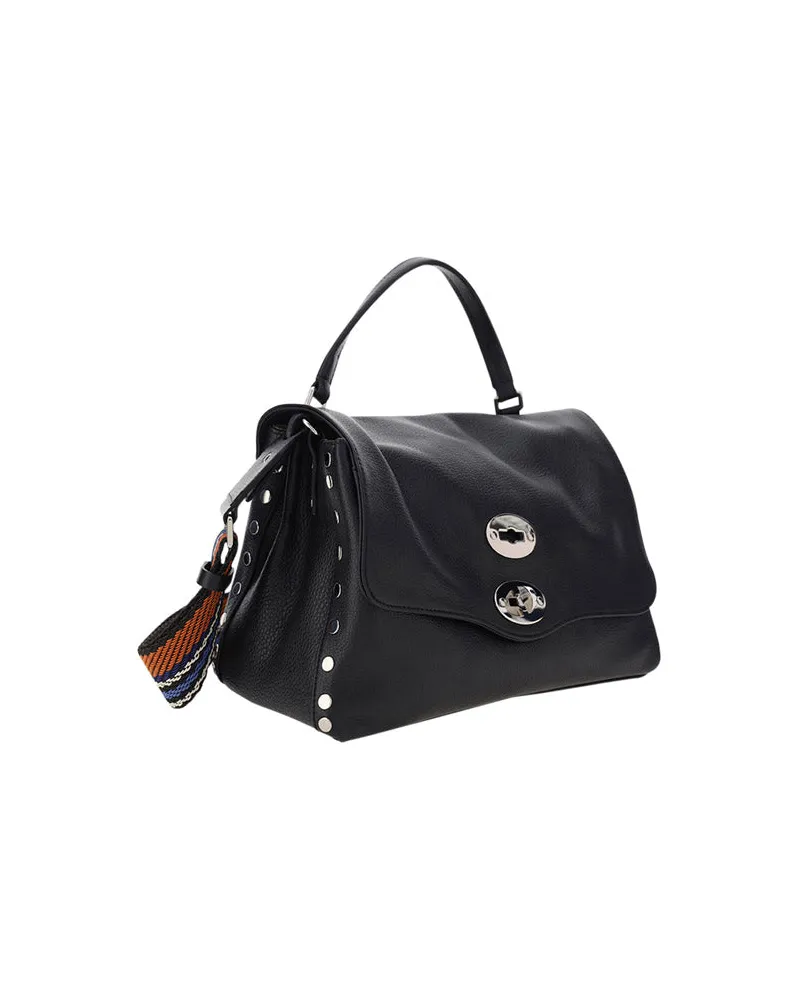 Zanellato Postina Daily Top Handle Bag — Black Black