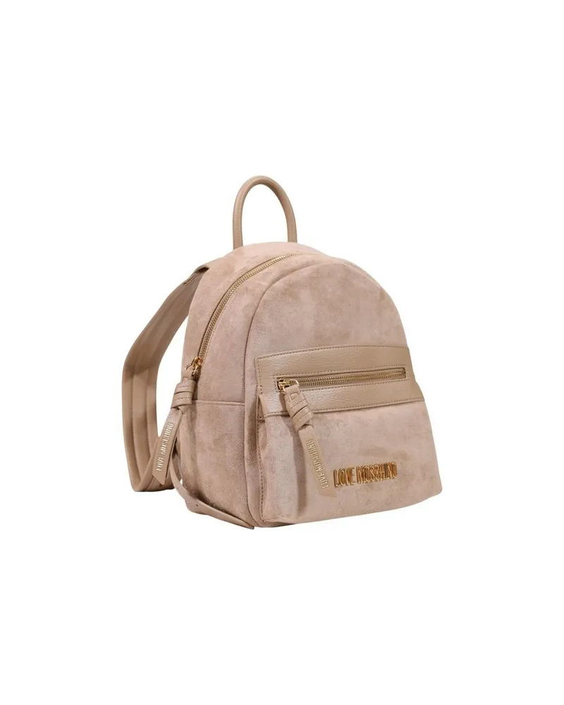 Moschino Women's Beige Polyester Backpack Beige