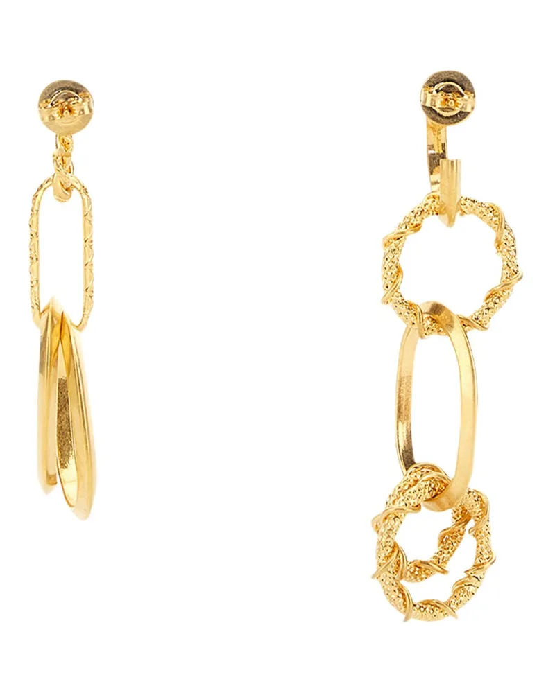 Dsquared2 Chain Ring Earrings — Gold Gold