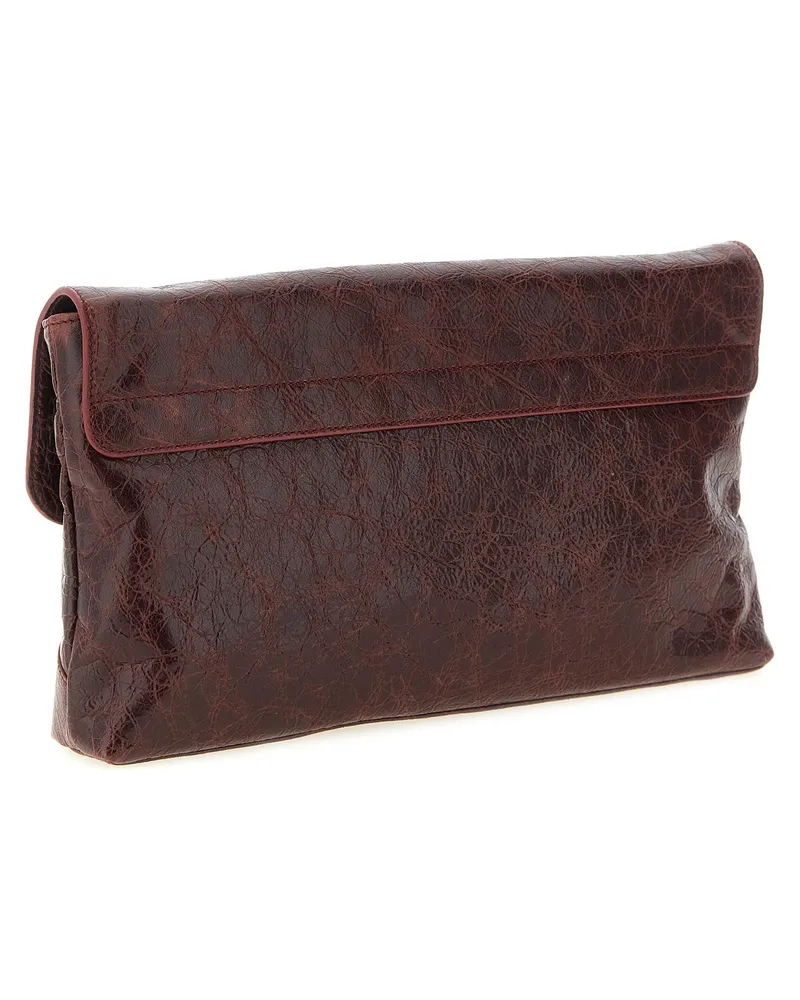 Balenciaga Le City Clutch — Burgundy Burgundy