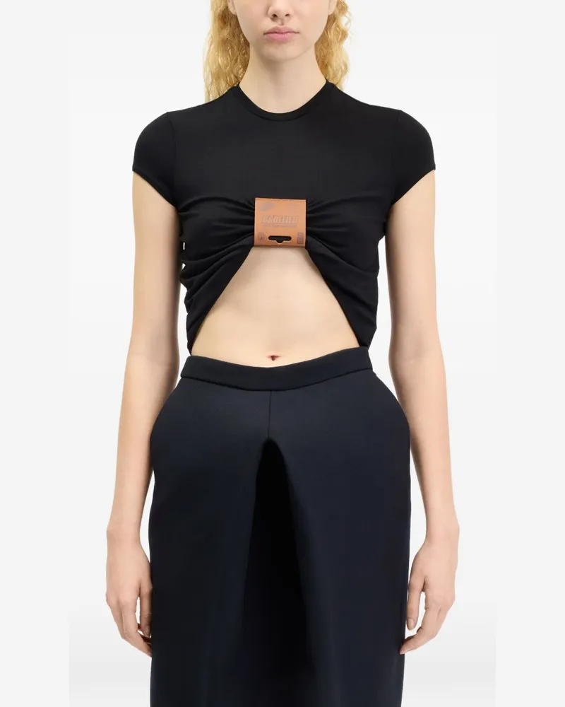 Jean Paul Gaultier Women's Baby T-Shirt The Black Label Viscose T-Shirts & Jerseys Black