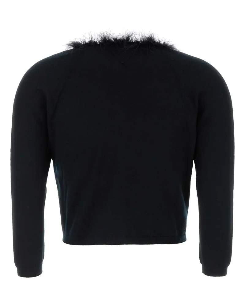 Prada Women's Black Cashmere Cardigan Nero Exterior: Maglieria Black