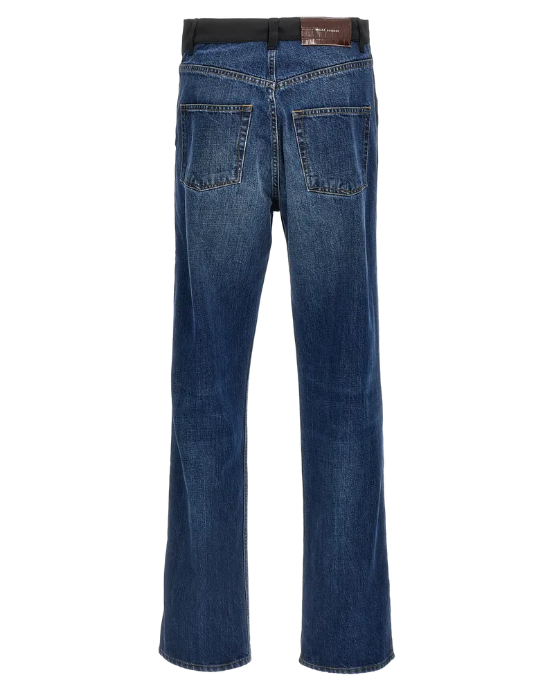 Wales Bonner Men's Blue Cotton Straight-Leg Jeans Clothing Blue