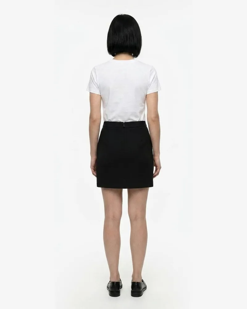 Dolce & Gabbana Women's Black Elastane Mini Skirt Black
