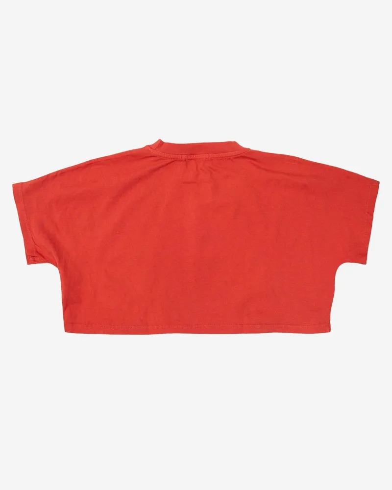 BOBO CHOSES Organic Cotton with Logo Print T-Shirt — Red Red